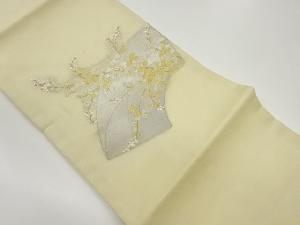 絽地紙に萩模様織出し名古屋帯